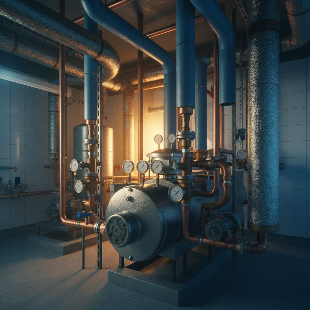 Detaliu de executie la instalatii termice incalzire